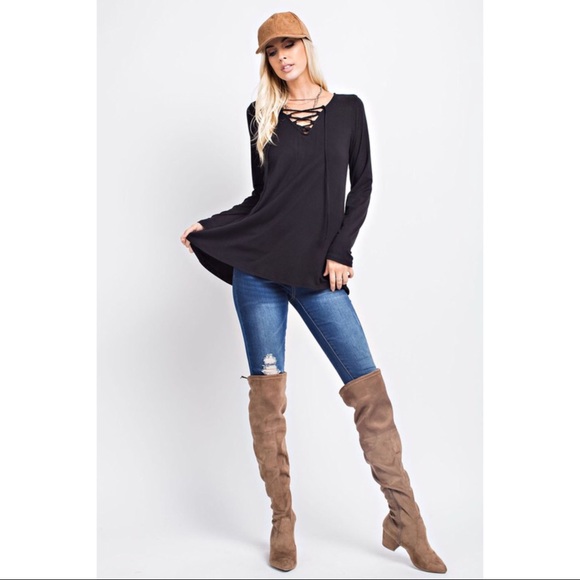 🆕5⭐️Gorgeous Top Lace-Up Detail - Picture 3 of 6